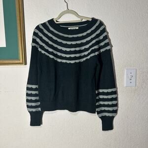 Boden Alice Fluffy Raglan Wool Blend Jumper In Green Size XS NWT $179